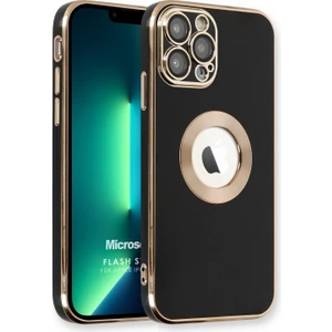 Apple iPhone 13 Pro Max Kılıf Flash Stamp Siyah