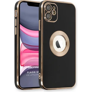 Apple iPhone 12 Kılıf Flash Stamp Siyah