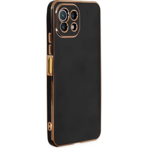 Xiaomi Mi 11 Lite Kılıf Olive Plated Siyah