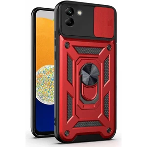 Samsung Galaxy A03 Kılıf Impact Resistant Kırmızı