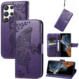 Shin-Wo Samsung Galaxy Z Fold2 Için Flip Cüzdan Kılıfı Kelebek Baskılı Flip Deri Kılıf (Yurt Dışından)