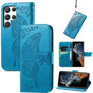 Shin-Wo Samsung Galaxy Z Fold4 Için Flip Cüzdan Kılıfı Kelebek Baskılı Flip Deri Kılıf (Yurt Dışından)