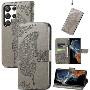 Shin-Wo Samsung Galaxy Z Fold2 Için Flip Cüzdan Kılıfı Kelebek Baskılı Flip Deri Kılıf (Yurt Dışından)