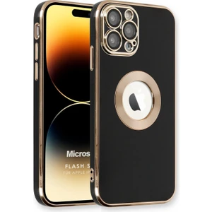 Apple iPhone 14 Pro Max Kılıf Flash Stamp Siyah