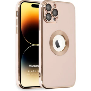 Apple iPhone 14 Pro Max Kılıf Flash Stamp Rose Gold