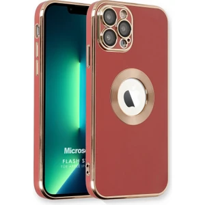Apple iPhone 12 Pro Max Kılıf Flash Stamp Kırmızı