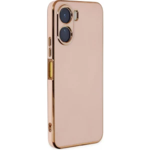 Vivo Y16 Kılıf Olive Plated Pembe