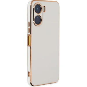 Vivo Y16 Kılıf Olive Plated Beyaz
