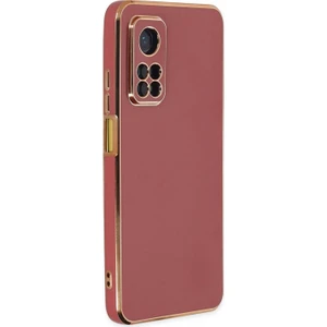 Xiaomi Mi 10T Pro Kılıf Olive Plated Kırmızı