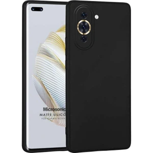 Matte Silicone Huawei Nova 10 Pro Kılıf Siyah