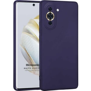 Matte Silicone Huawei Nova 10 Kılıf Lacivert