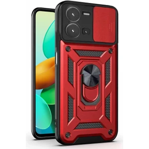 Vivo Y35 Kılıf Impact Resistant Kırmızı