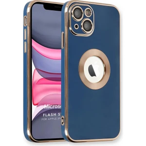Apple iPhone 14 Plus Kılıf Flash Stamp Lacivert