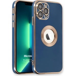Apple iPhone 12 Pro Kılıf Flash Stamp Lacivert