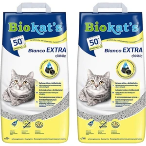 Biokat's Kedi Kumu Bianco Extra 10 Lt 2 Adet