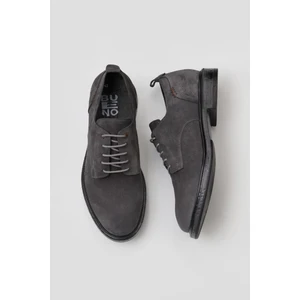 Bueno Shoes Gri Süet Erkek Klasik Ayakkabı