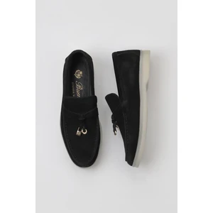 Bueno Shoes Siyah Süet Erkek Klasik Ayakkabı