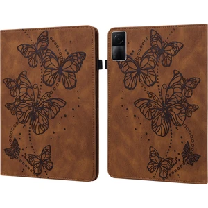 Xfashion Xiaomi Için Redmi Pad Için Kelebek Basılı Pu Deri Kart Tutucu Koruyucu Kapak Katlanabilir Stand Elastik Bantlı Anti Damla Kılıf (Yurt Dışından)