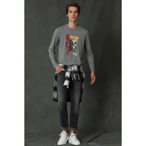 Donovan Smart Jean Erkek Pantolon Slim Fit Açık Gri
