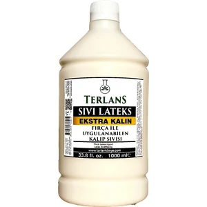 Terlans Ekstra Kalın Sıvı Lateks 1000 ml Fırça ile Sürülebilir Kalıp Sıvısı Thick Liquid Latex