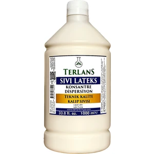 Terlans Sıvı Lateks Konsantre Kalıp Sıvısı 1000 ml Teknik Kalite Liquid Latex