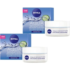 Aqua Sensation Salatalık Özlü Canlandırıcı Bakım Kremi 50 ml x 2 Adet