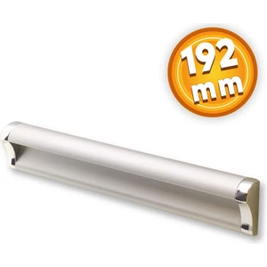 Mobilya Dolap Kapak Çekmece Kulpu Kulbu 192 mm Mat Krom Metal Kulp