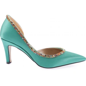 1328 Kadin Transparan Detayli Stiletto