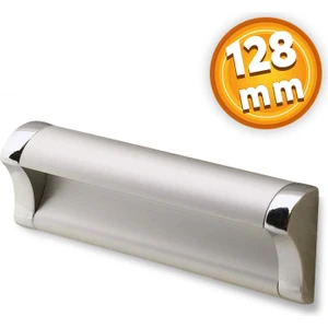 Mobilya Dolap Kapak Çekmece Kulpu Kulbu 128 mm Mat Krom Metal Kulp
