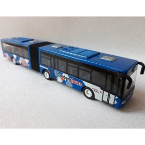 Şehir Otobüs Oyuncak Çek Bırak Metal Körüklü Yolcu Otobüsü Metrobüs 22 Cm