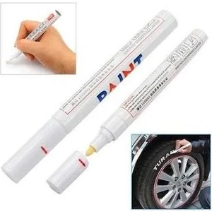 Lastik Yazma Kalemi Beyaz Lastik Yazı Kalemi Motosiklet Bisiklet Oto Silinmez