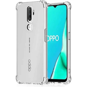 Oppo A5 2020 / A9 2020 Shock Absorbing Darbe Emicili Şeffaf Silikon Kılıf