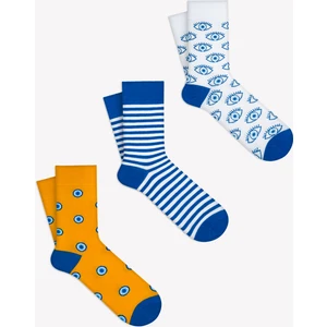 Mono Socks Nazar Boncuklu 3'lü Çorap Seti