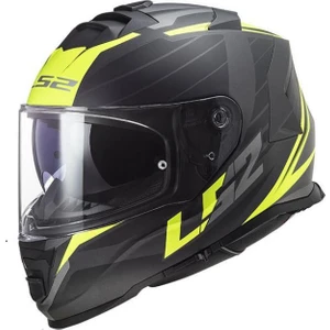 Motosiklet Kaskı Ls2 Storm Nerve Mat Siyah Neon Sarı Kask Kapalı Motosiklet Kask