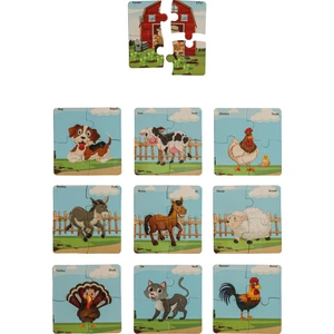 Çiftlik Hayvanları 4 Parçalı Yap-Boz Puzzle