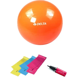65 cm Pilates Topu 3'lü Pilates Bandı Egzersiz Direnç Lastiği Pilates Topu Pompası 5'li Set