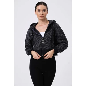 Alexander Gardi Crop Kapüşonlu Hırka (B20-5013)