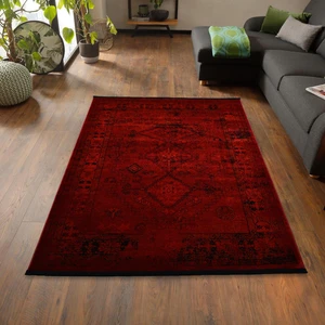 Giza Home Afgan Türkmen Otantik Desenli Dokuma Salon ve Oturma Odası Halısı 4897H 80 x 150