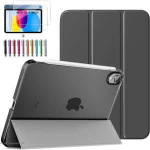 M.TK Moveteck Apple ipad 10. Nesil 10.9 Inç 2022 Smart Standlı Kılıf Ön Arka Tam Koruyucu Kapak Satanlı Nano Ekran Koruyucu + Kalem 3in1 Set
