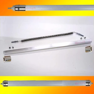 Cam ve Tel Birlikte 2500W Resistans Tel + 55CM Cam Kumtel Ecoray Infrared Isıtıcı Filament Buzlu Cam