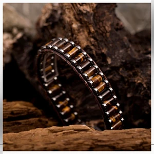 Kaplangözü Erkek Bileklik, Kaplan Gözü Erkek Bileklik, Doğal Taş Erkek Bileklik, Hediye Bileklik