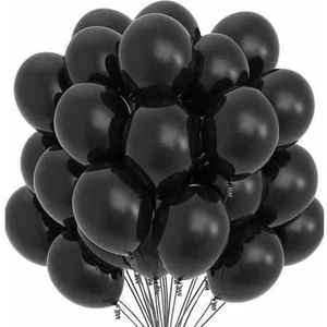 Parti Station Lastik Lateks Mat Balon 10 Adet Kırmızı Siyah Sarı Turuncu Pembe Mavi Mor Yeşil Küf Yeşili Şeffaf Lacivert Fuşya Gri Kahverengi