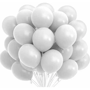 Parti Station Lastik Lateks Mat Balon 10 Adet Kırmızı Siyah Sarı Turuncu Pembe Mavi Mor Yeşil Küf Yeşili Şeffaf Lacivert Fuşya Gri Kahverengi