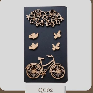 E Hobici Queen Craft Set 02 Lazer Kesim 6 Parça Qc-02