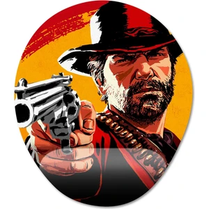 Red Dead Redemption 2 Bilek Destekli Mousepad Model - 1 Oval