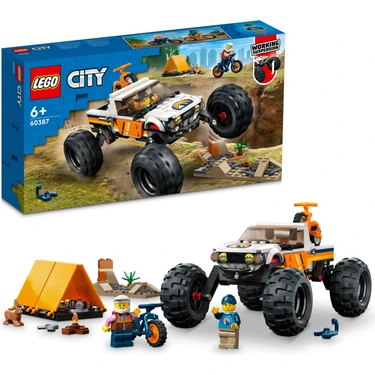 LEGO® City 4x4 Arazi Aracı Maceraları 60387 - 6 Yaş ve Üzeri Çocuklar Için Oyuncak Yapım Seti (252