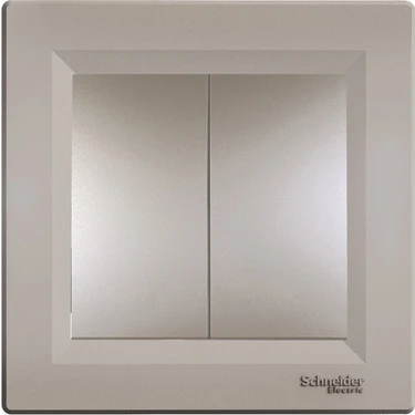 Schneider Electric Schneider Asfora Plus Bronz Ikili Anahtar Komütatör Çerçeveli -