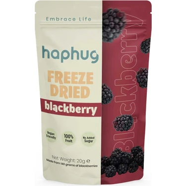 HapHug Freeze Dried (Dondurularak Kurutulmuş) Böğürtlen - Freeze Dry