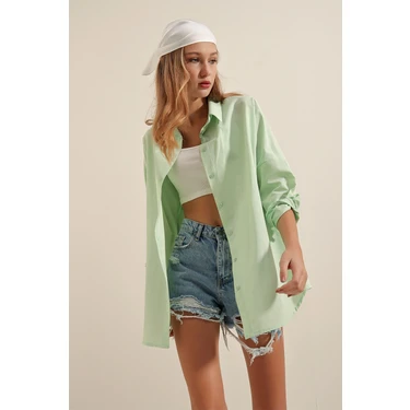 Bigdart 3900 Oversize Uzun Basic Gömlek -