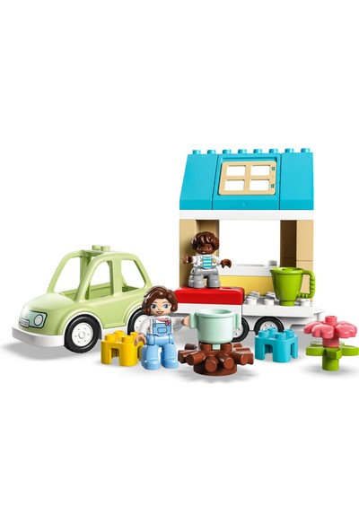 LEGO® Duplo Kasabası Tekerlekli Aile Evi 10986 2 Yaş ve Üzeri Için Yaratıcı Oyuncak Yapım Seti (31 Parça)